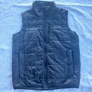Simms Black Quilted Men's Puffer Vest